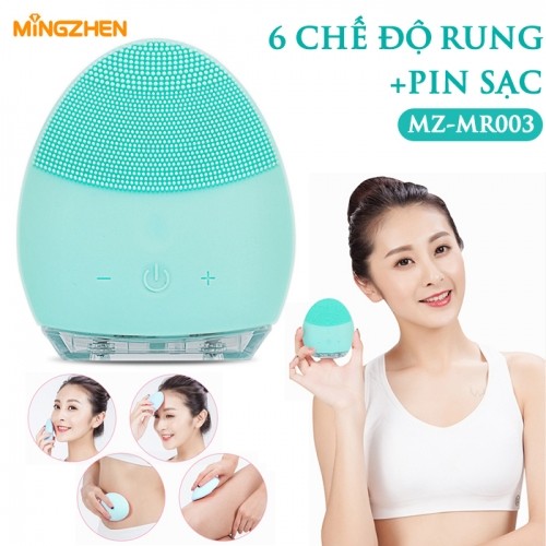 Máy rửa mặt massage pin sạc Ming Zhen MZ-MR003 - Vừa mát xa vừa rửa mặt hiệu quả